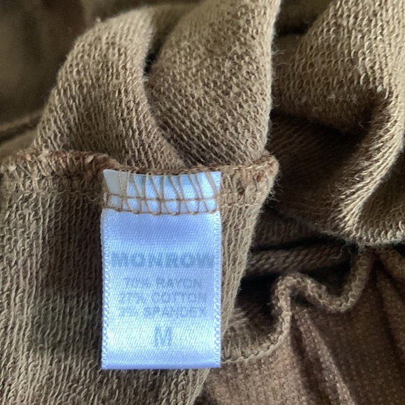 Monrow Supersoft Mock-neck Jumpsuit in Moss Brown - Picture 7 of 7